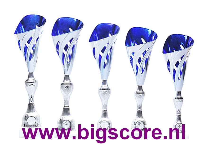  Z501 Kunststofbeker Blauw-Zilver